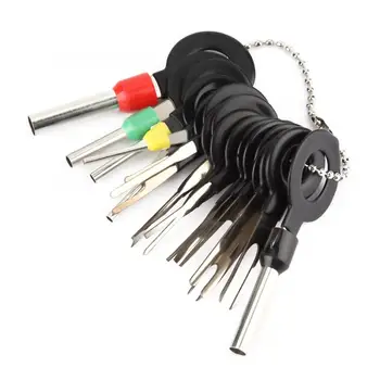 

18Pcs Crimp Pin Back Needle Car Wire Harness Plug Terminal Extractor Pick Connector Remove Automotive professional repair Tool