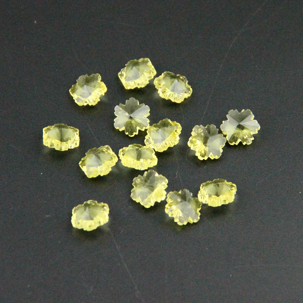 Jonquil 14mm 1000pcs Crystal Glass Snowflake Beads Cute Parts For Decoration Free Shipping | Освещение