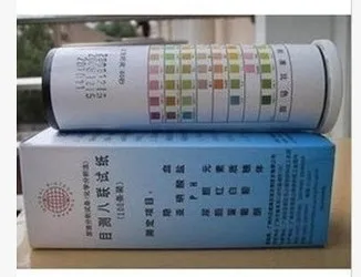 

100strips 1pack Genuine new batch household urine glucose Urine protein eight visual monitoring test strips PH test for diabetes