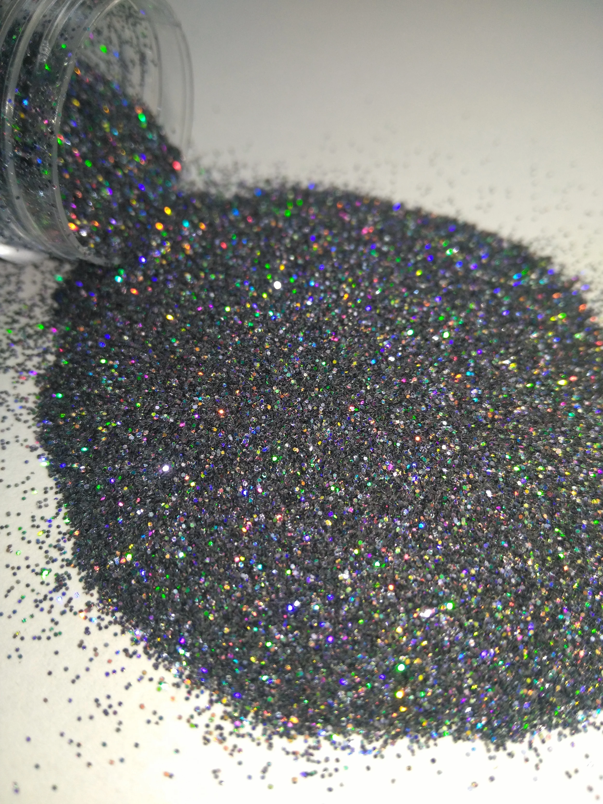 Nail 1 Jar 5g Laser Holographic Glitter Gray Shiny Powdere Powder for Gel Art Chrome Pigment 703 | Красота и здоровье