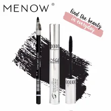 Menow бренд Make Up Set Тушь для ресниц и Подводка для глаз Водонепроницаемый длительностью не цветущий косметический Лидер продаж глаз Косметика 5310