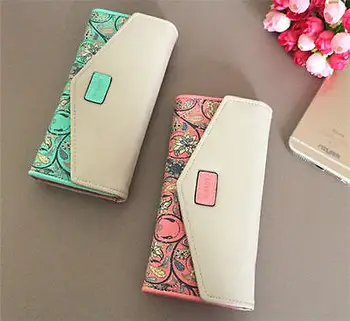 

Fashion Pastoral Women Leather Purse Wallet Long Card Holder Clutch Bag