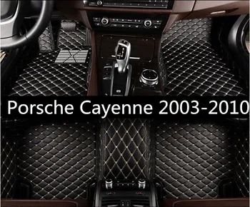 

High Quality Car Accessories Styling Custom Foot Mats 3D Luxury Leather Car Floor Mats For Porsche Cayenne 2003-2010