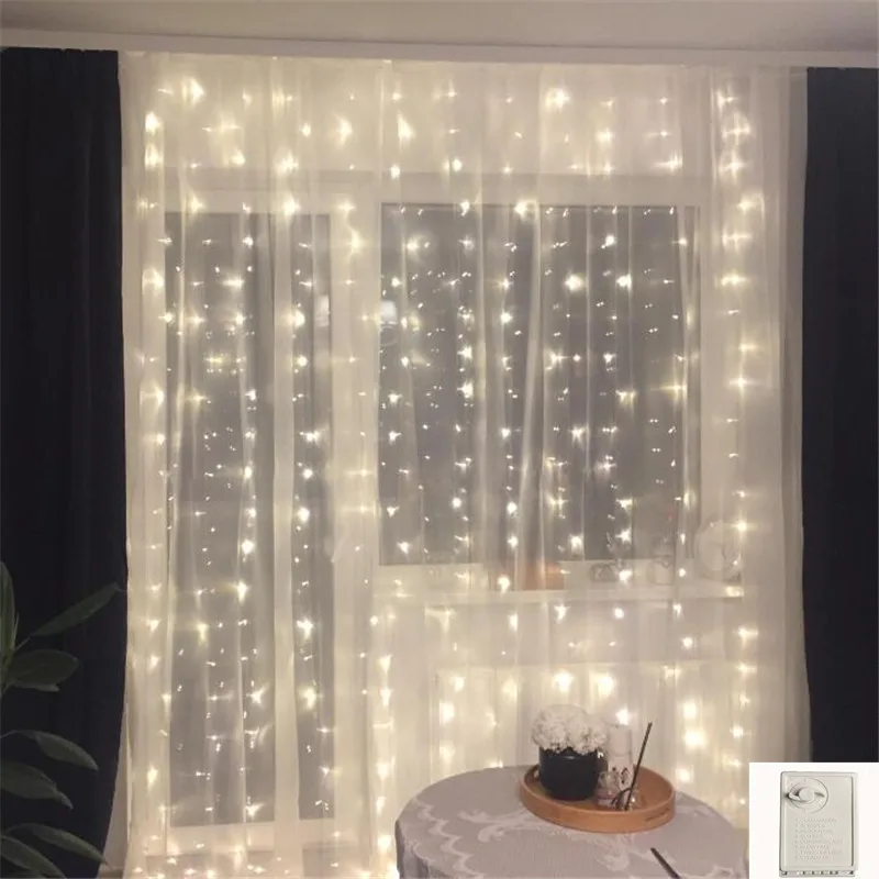 

3*2M 180Led Icicle Led Curtain Fairy String Light Memory Fairy Light 220V EU Light For Wedding Home Garden Party Twinkly cortina
