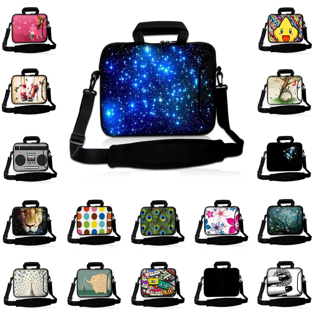 Fasion Zippers Laptop Messenger Handle 10 inch 12 13 14 13.3 15.4 15.6 15 17 17.3 Notebook Messenger Briefcase Computer Bag Case