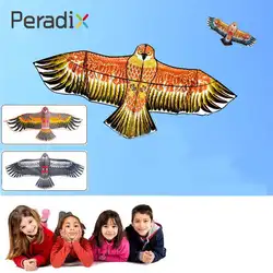 Игрушки для маленьких детей 1.1 м большой летающий плоский кайт Орел Товары для птиц Форма Новинка животных Для детей Подарки Цвет случайным