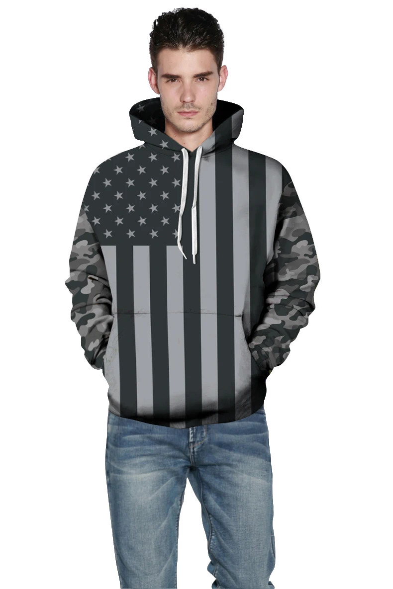 Американский флаг, США печати толстовки для мужчин и женщин 3XL Бейсбол Джерси плюс размер пуловеры толстовки