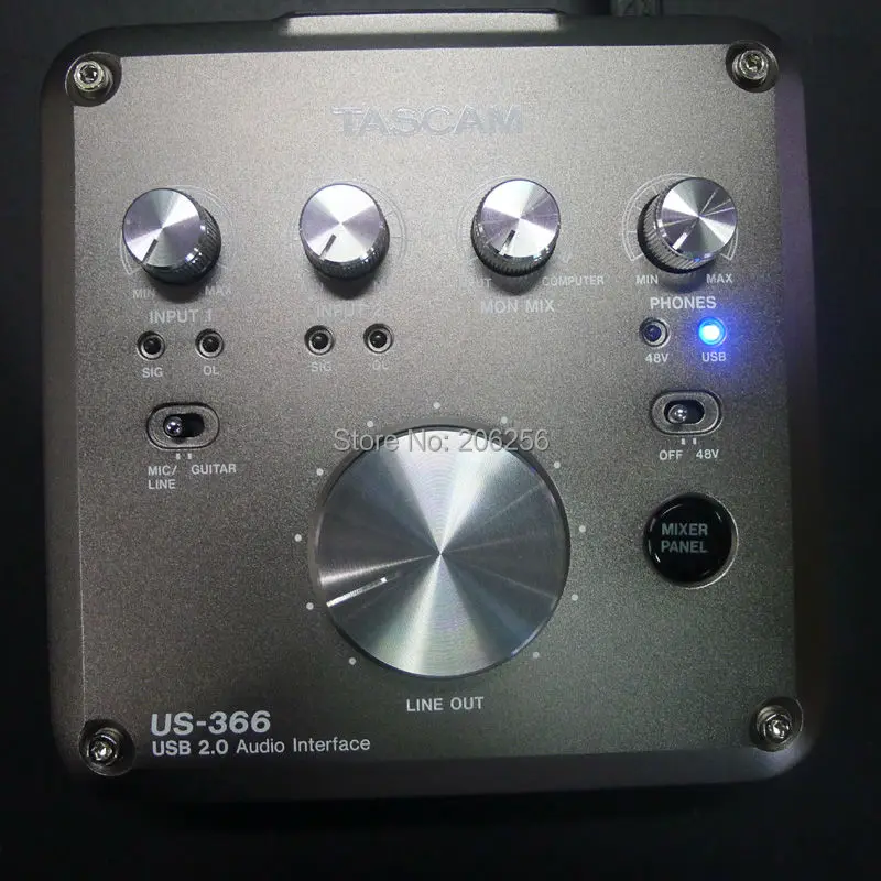 Аудиоинтерфейс Tascam us 366 USB с бортовым микшер DSP 4 в выхода звуковая карта высокого