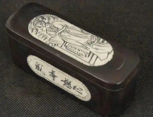 

Exquisite Chinese Collectable Old Wood Handwork Belle Ornament Box