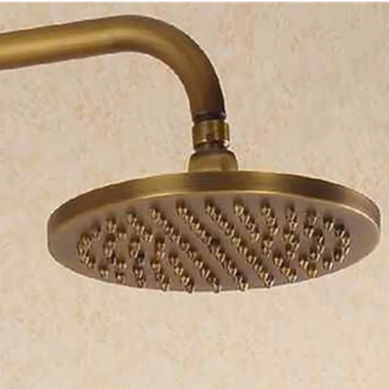 High Quality Bathroom Rainfall Shower Head 8Round Brass Antique Bronze Design Sprayer The Filter Waterfall Shower Head