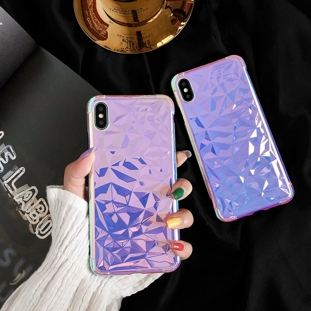 

Glitter Phone Case For iPhone 7 8 Plus XR XS MAX X Cases Back Cover For iPhone 7 6 6S Plus Soft TPU Silicone Glossy Bling Coque