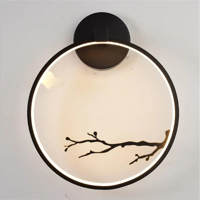 Новый современный китайский креативный металлический Bamboo Bird светодиодный