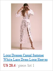 Летнее белое кружевное платье для Для женщин ; пляжные кепки для защиты от солнца платье в стиле Boho-Chic размера плюс Макси Мода облегающее платье с длинным рукавом Элегантная Abiye Elbise
