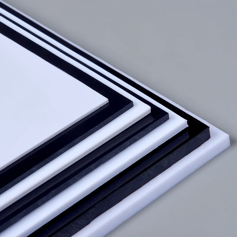 

DIY Model making ABS white&black Sheet from size 0.5mm-5mm use for customization model house wall making changing