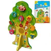 Kids Educational Toys  Lacing Animal truit Wooden Puzzles for Children Toddler  Early Education Teaching Development 1