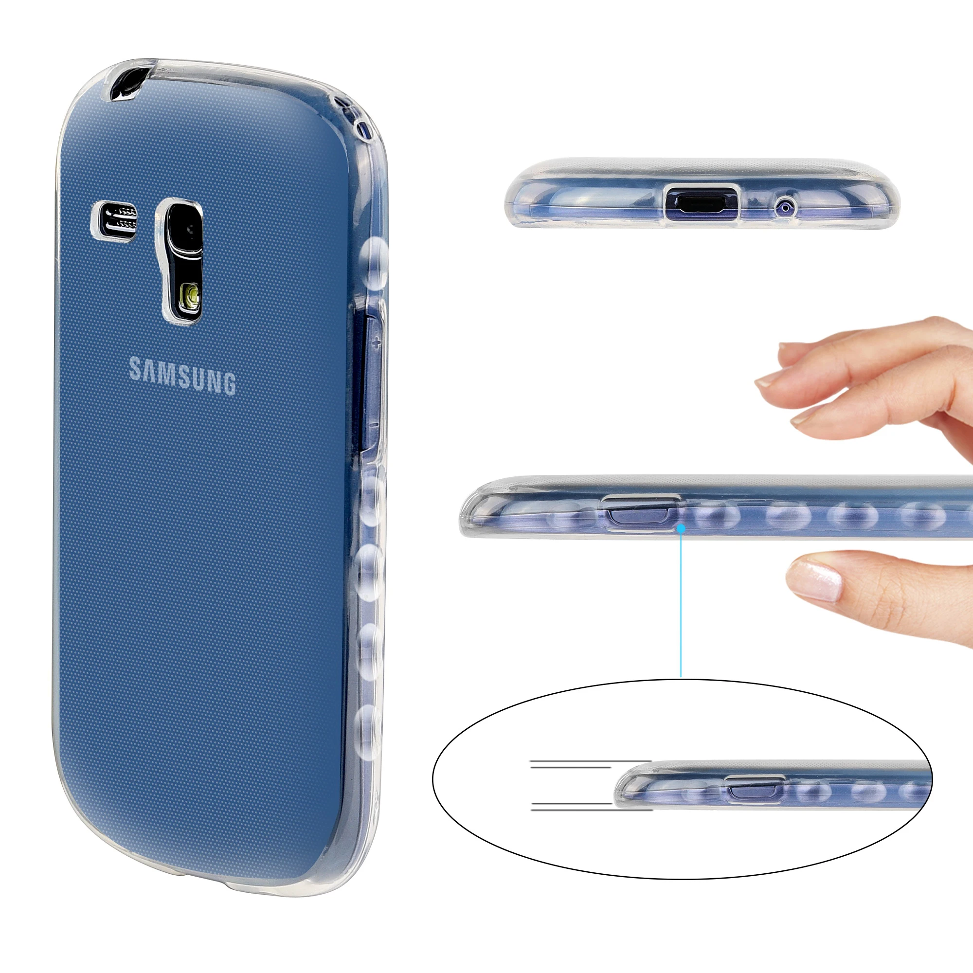 Transparent TPU Case for Samsung Galaxy S3 S 3 iii mini i8190 GT i8190
