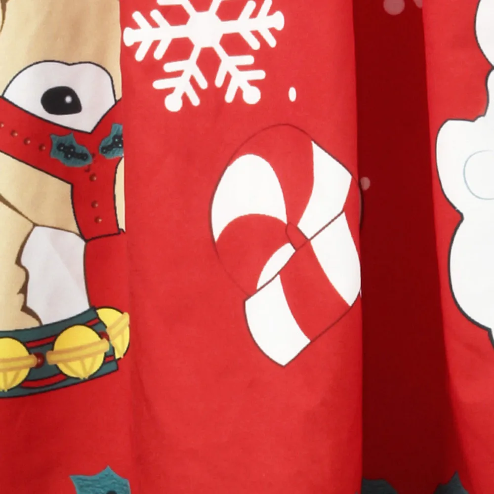 Женские юбки трапециевидной формы с рисунком страуса, Рождественская повседневная сексуальная Рождественская юбка, принт Санта-Снежинка, трапециевидная женская юбка, D0435