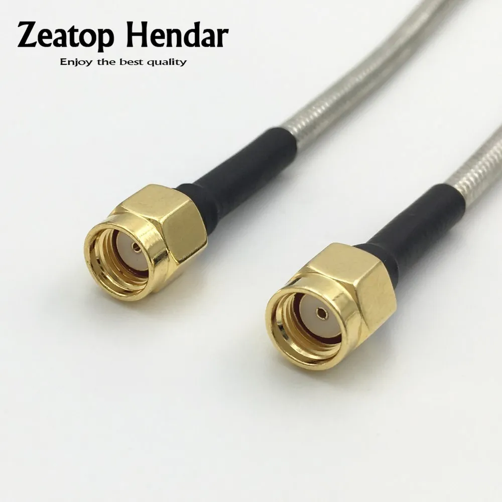 1pcs Semi Rigid Rg402 Cable Rp Sma Male Jack To Rp-sma Male Plug Rf ...