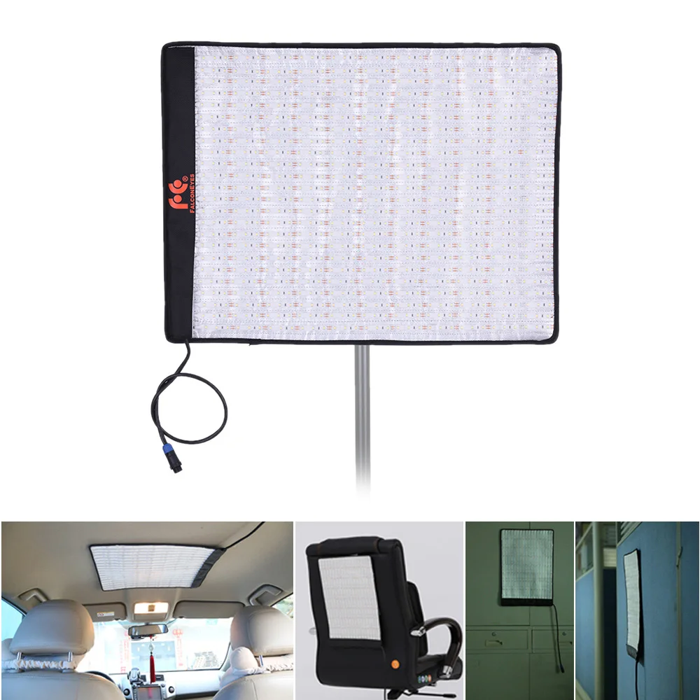  FalconEyes RX-18T 792pcs LEDs 62W Foldable Rollable Cloth LED Video Light CRI93 Photography Fill-in
