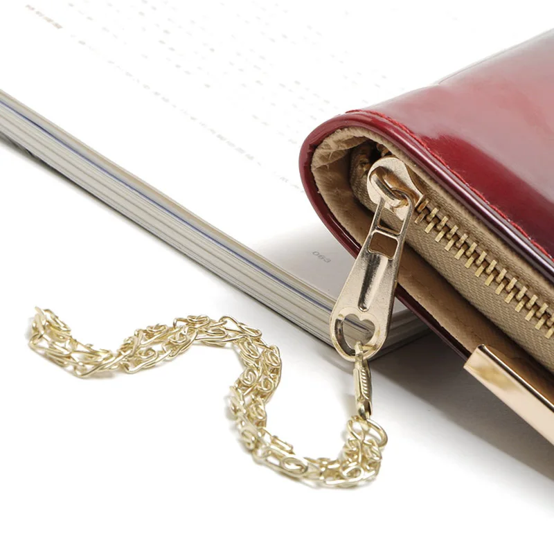 Роскошный кошелек «Корона», женский кожаный длинный карман для телефона, Дамский клатч, сумочка, женские кошельки, цепочка для денег, вечерняя сумка W042