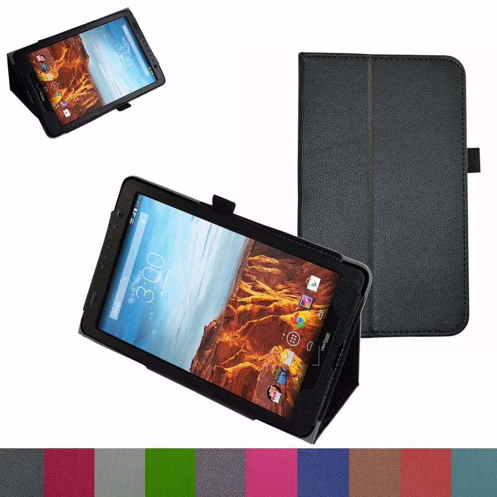 PU Leather Tablet Case For 8" Verizon Ellipsis 8 4G LTE / Ellipsis Kids