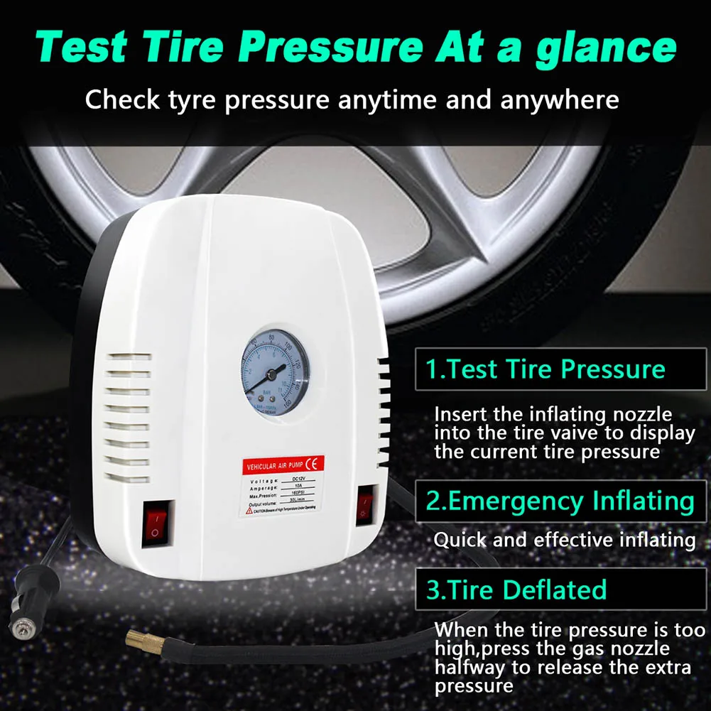 

Car Air Compressor Portable Digital Tire Inflator Pump for Truck Bicycle Motorcycle M8617