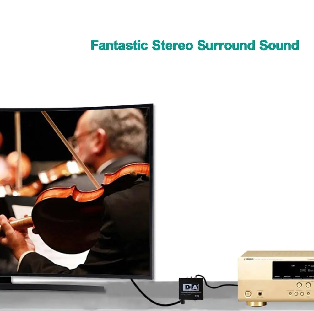 Luiizans цифро аналоговый аудио конвертер Toslink/коаксиальный вход в R/L коаксиальный