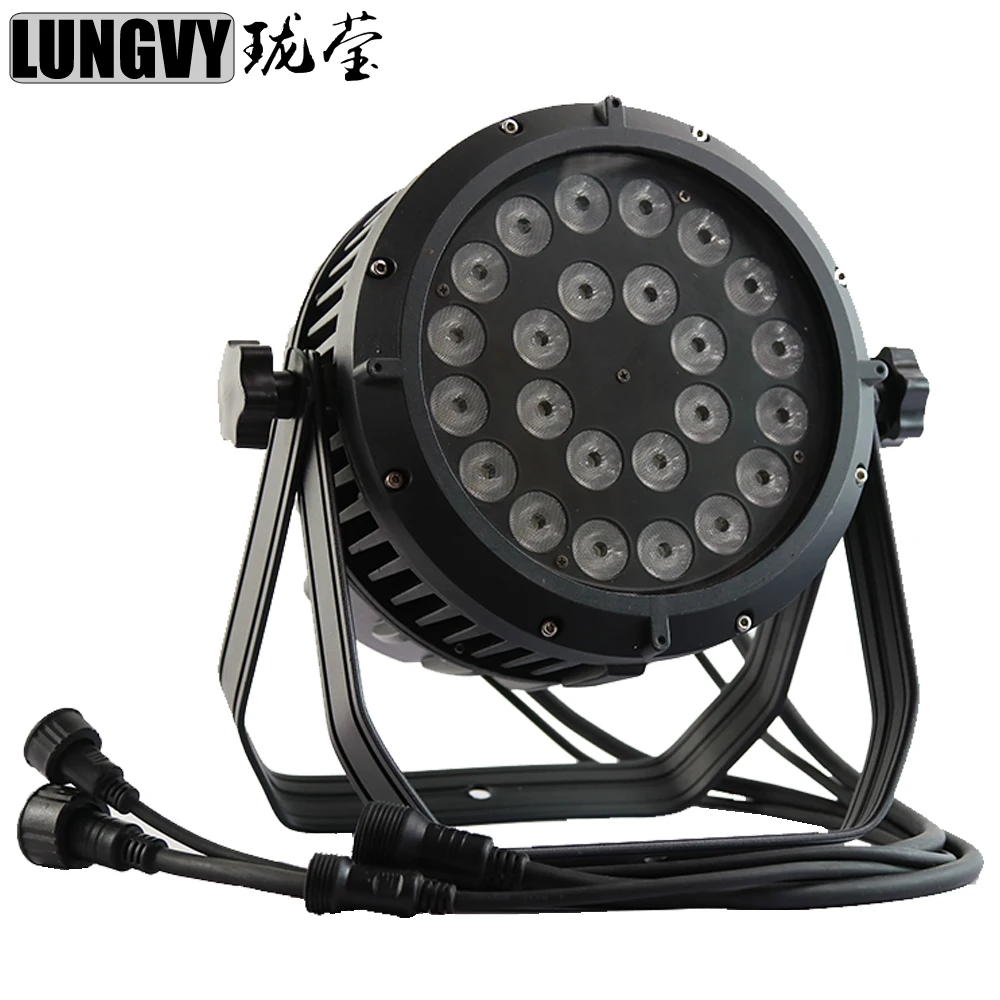 Free Shipping 24x18w 6in1 Rgbwa Uv Led Par Light Waterproof Ip65 Stage