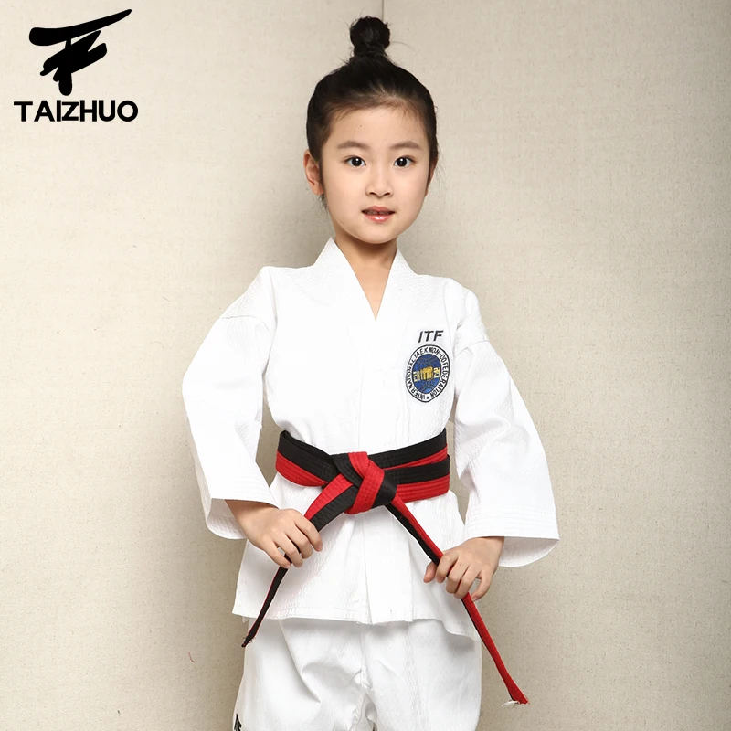 Одежда для тхэквондо детей и молодежи из дышащего хлопка профессиональный