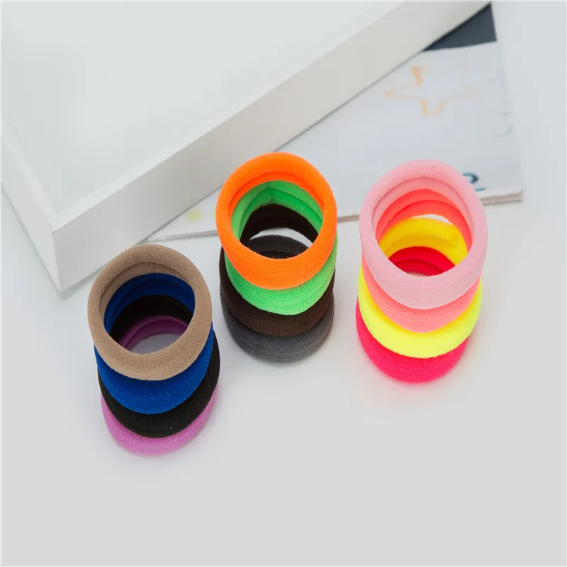 20Pcs/lot High Elasticity Hair Rope Women Candy Color Rubber Band Ring Ponytail Holder Girls Hair Accessories