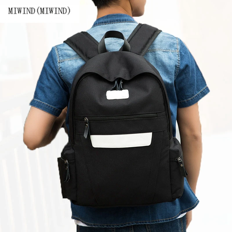 

MIWIND(MIWIND)Fashion shoulder bag male backpack wave high school students bag leisure business package computer bag travel bag