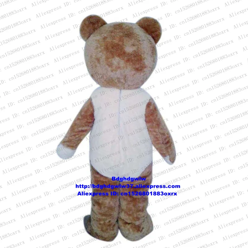 Коричневый белый Charley медведь уход медведь CareBear талисман костюм для взрослых, Герой мультфильма Студенческая активность Американский юбилей zx912
