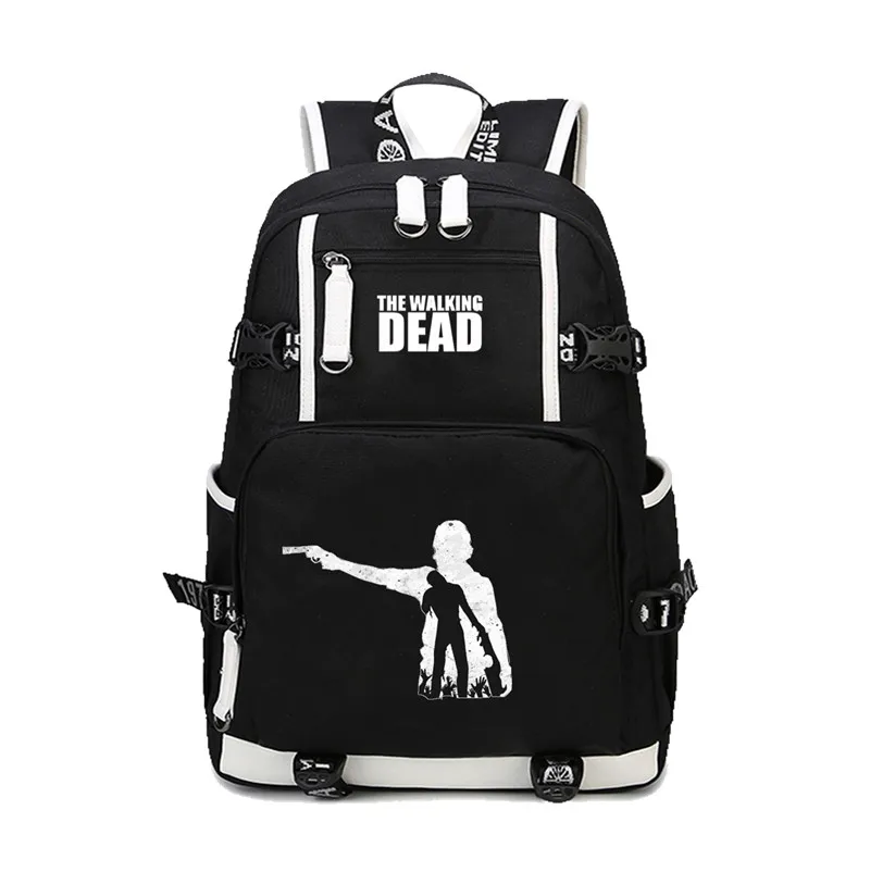 Hot TV The Walking Dead Zombie backpack Popular canvas Shoulder Bags