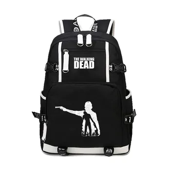 

Hot TV The Walking Dead Zombie backpack Popular canvas Shoulder Bags Rucksack Children School book Bag Unisex Teenages Backpacks