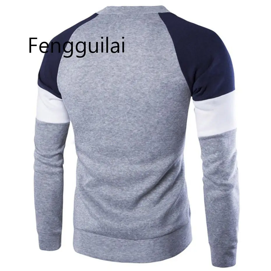 Зимний мужской свитер Slim Fit Knittwear, Повседневный пуловер, мужской свитер с круглым вырезом в стиле пэчворк, мужские топы, мужская одежда