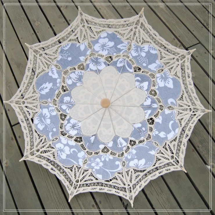 Ручной работы зонт от солнца с кружевами зонтик с вышивкой свадебный декоративный зонтик для невесты зонтик Ombrelle Mariage 9 цветов