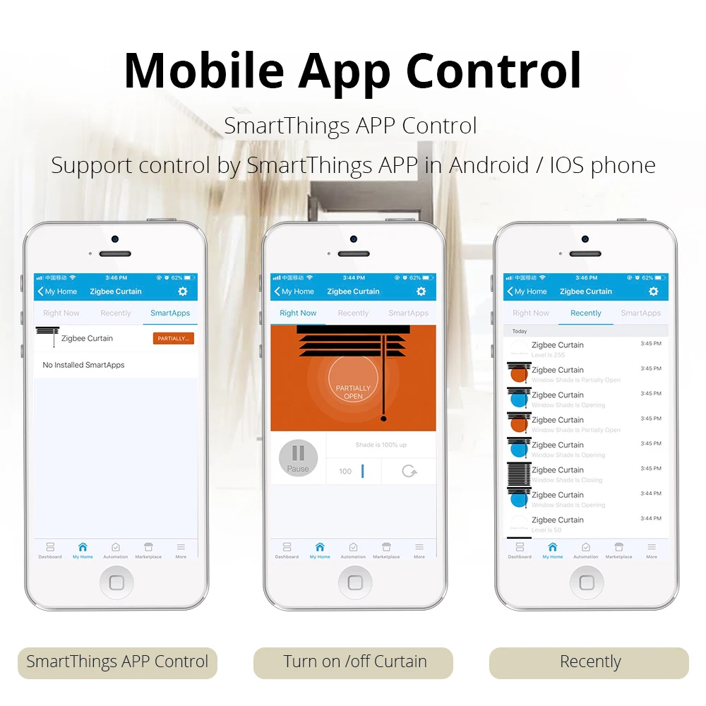 Zigbee занавес переключатель SmartThing Tuya ступица управления для электрических