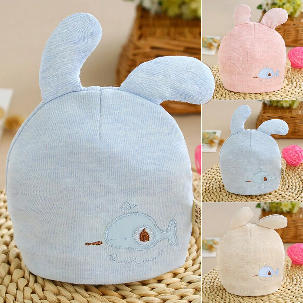 

Cute Toddler Kids Baby Boy Girl Infants Causal Hats Cartoon Print Cotton Soft Warm Hat Beanie Cap
