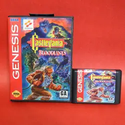 Castlevania родословных NTSC-U 16 бит md карты с розничной коробке для Sega megadrive игровая консоль системы