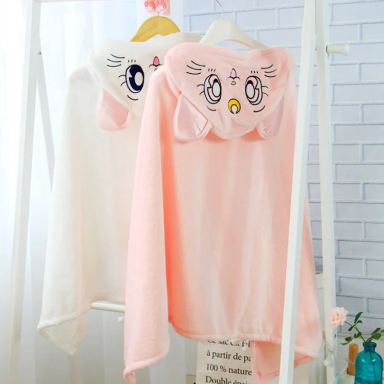 2018 New Fashion Warm Sailor Moon Cloak Girls Womens Cotton Anime Cosplay For Halloween |