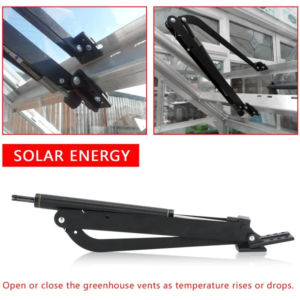 

Double Spring Heavy Duty Metal Automatic Greenhouse Window Opener Solar Powered Window Auto Vent Opener Lifter