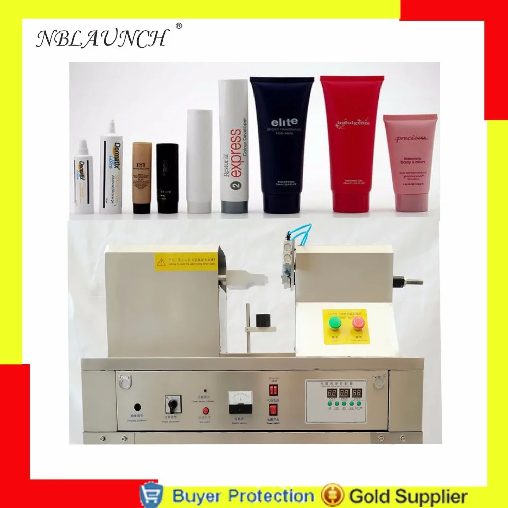 

Free shipping Cosmetic Tube Tail End Sealing Machine Medicine Chemical Cream Bottle tooth paste lotion ultrasonic tube sealer