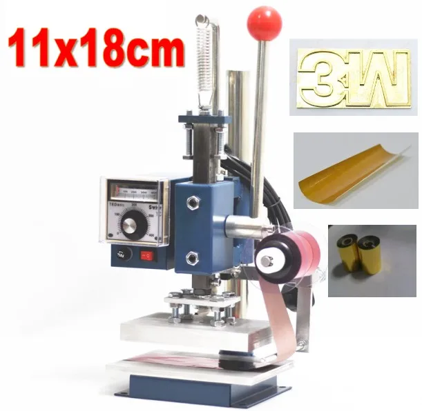 Hot Foil Stamping Machine Leather Embossing Machine 2 in 1 with Foil