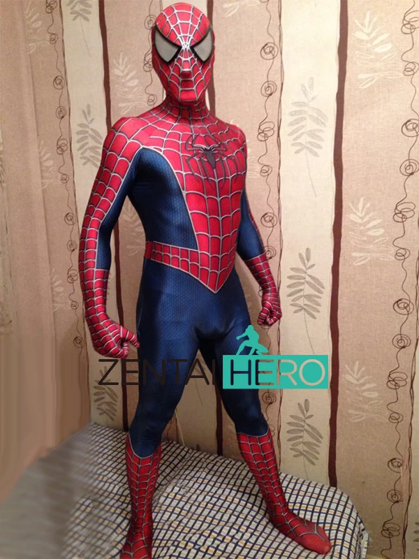 

2017 New The Spider-Man 3D Printing Cosplay Costume Zentai Fullbody Superhero Spiderman Adult Halloween Costumes for Men/Women