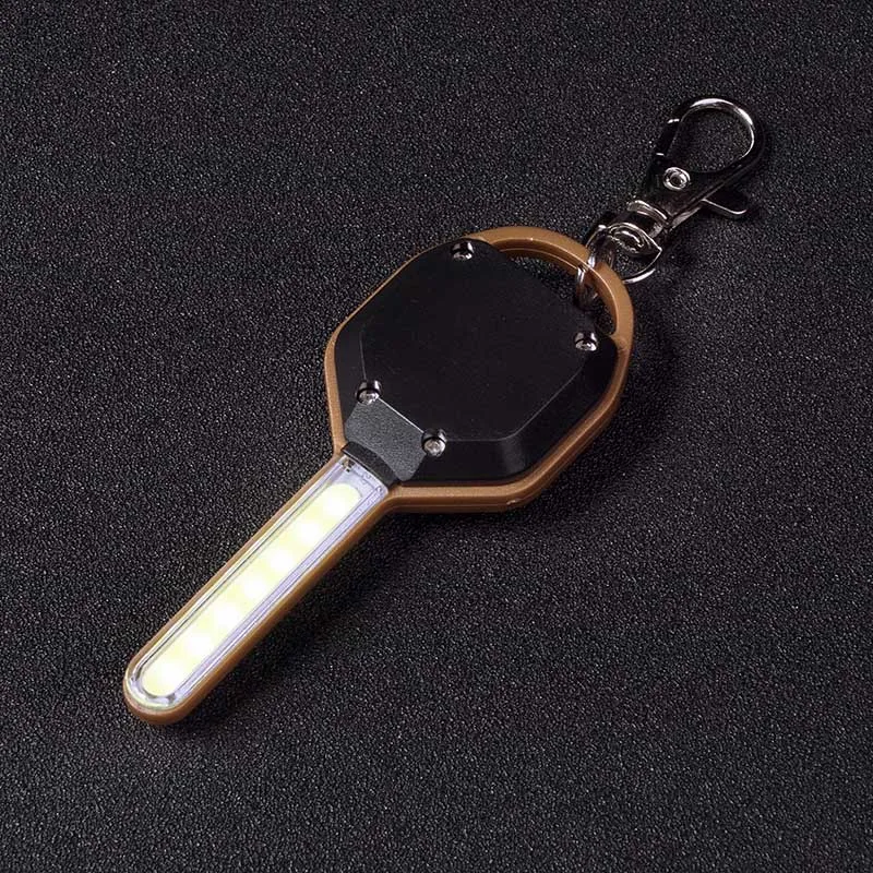 

Newest Mini LED Flashlight Light Mini Key Shape Keychain Lamp Torch Emergency Camping Light