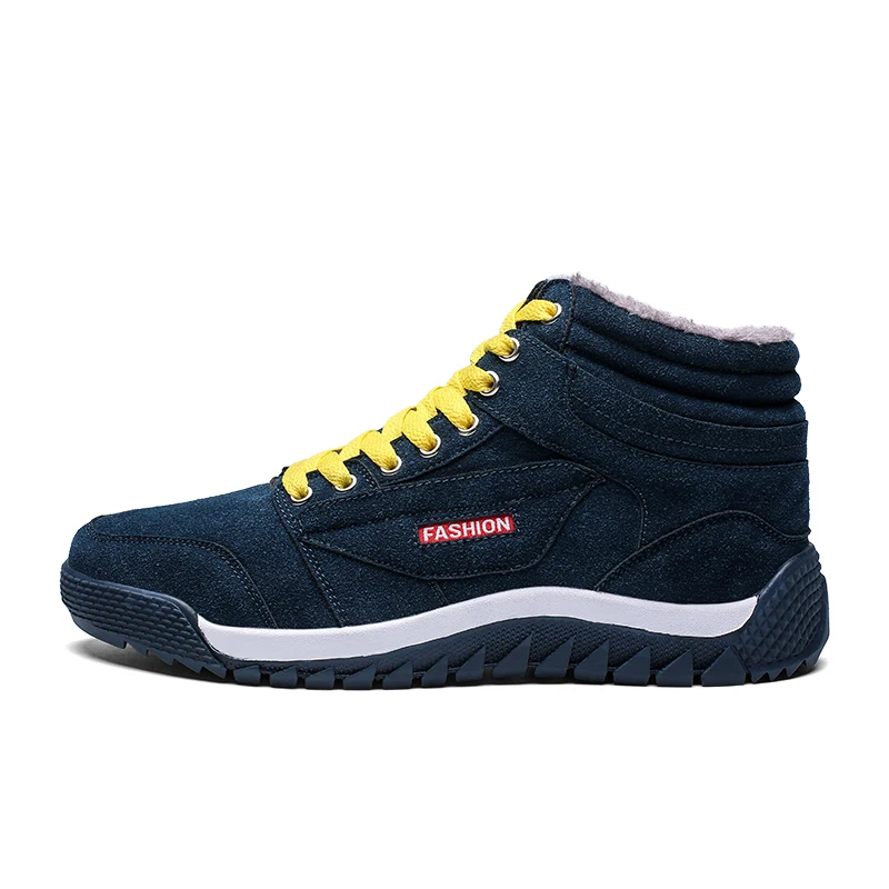 

Men's fashion personality casual sports cotton shoes breathable height anti-skid wear-resistant warm large size running shoes