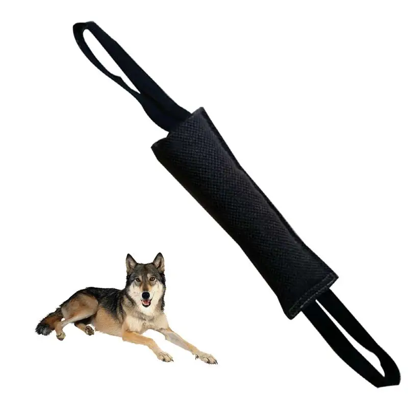 Укус собаки буксир игрушка холст W два Веревка Жевательная для щенков Pet