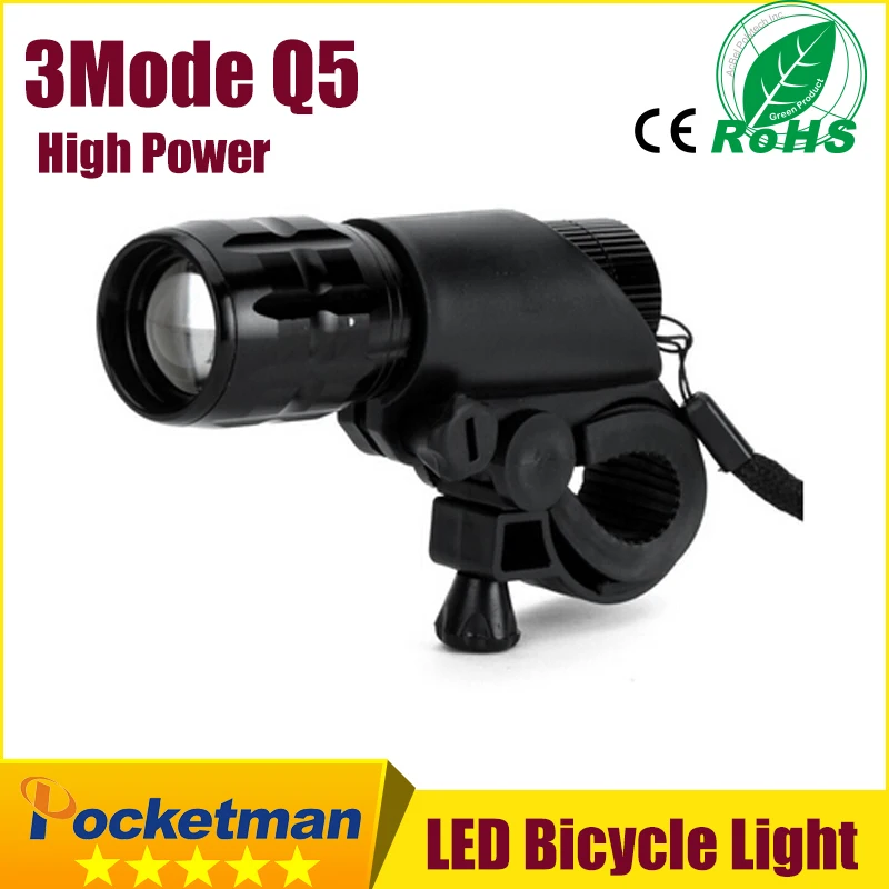 

LED Bike Light Front Torch Waterproof + Torch Holder New Bicycle Light 7 Watt 2000 Lumens 3 Mode zk90