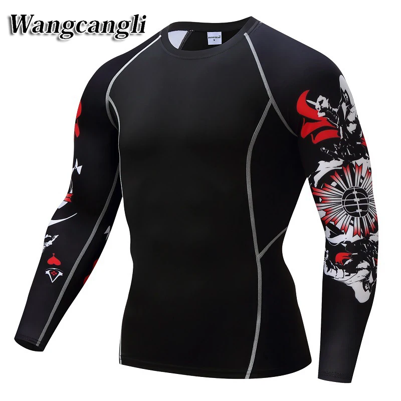 wangcangli of compressed breathable quick drying long sleeved font b man s b font T font