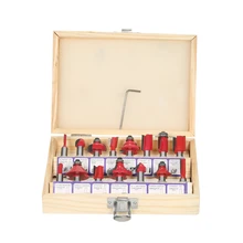 15PCS Holz Fräser 8mm Schaft router bits Set cnc cutter fräser für holz Holzbearbeitung Boden Gravur schneiden werkzeug(China)